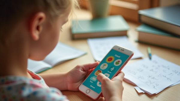 Smartphone pour enfants avec quiz scolaires : un outil éducatif sécurisé